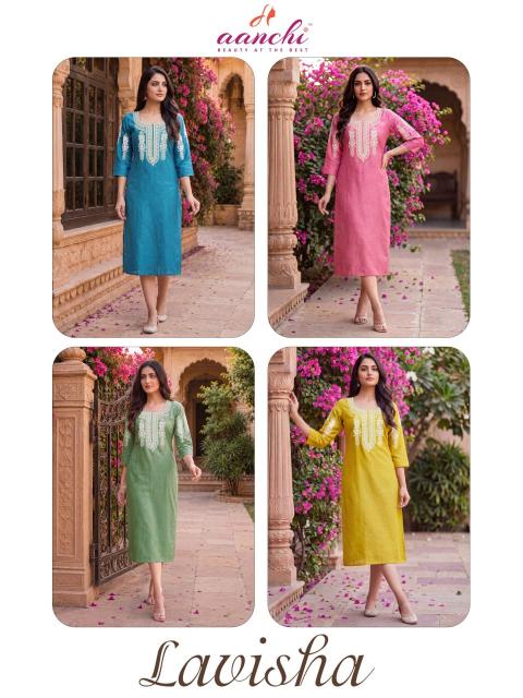 Aanchi lavisha wholesale jaipur kurti